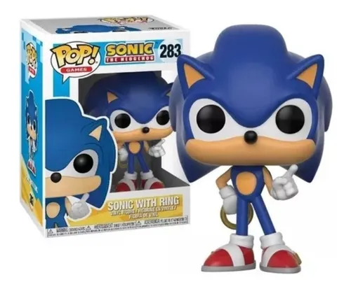 Boneco Sonic The Hedgehog Emerald Pop Funko 284 - Sonic The