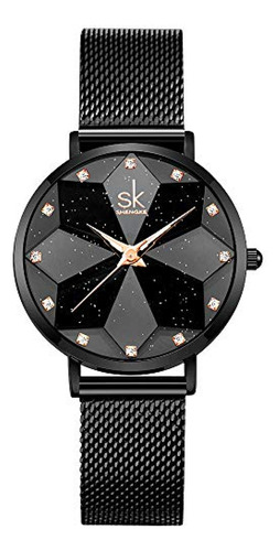 Reloj Mk Para Mujer Shengke Sk Reloj De Mujer Con Diseño Cre