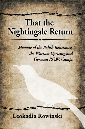 That The Nightingale Return : Memoir Of The Polish Resistance, The Warsaw Uprising And German P.o..., De Leokadia Rowinski. Editorial Mcfarland & Co Inc, Tapa Blanda En Inglés