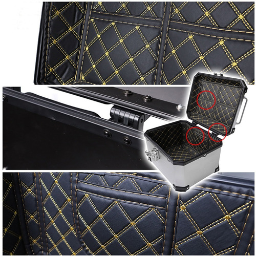 Imagen 6 de 9 de Caja Moto Top Case Abs Baul Trasero 35 L Con Respaldo