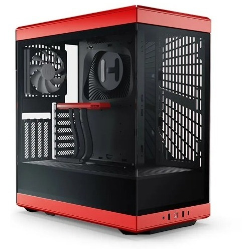 Gabínete Gamer Hyte Y40 S-tier Aesthetic Atx Color Negro/Rojo