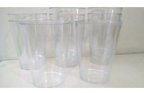 Copo Acrílico 200ml Cristal Reforçado - 100 Unidades