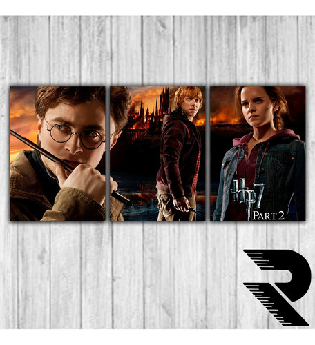 Cuadro De Harry Potter 7 Parte 2 | 2 | Triptico