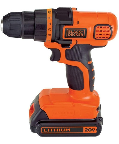 Black + Decker ® taladro Inalámbrico 20v Max + 44 Accesorios Color Naranja