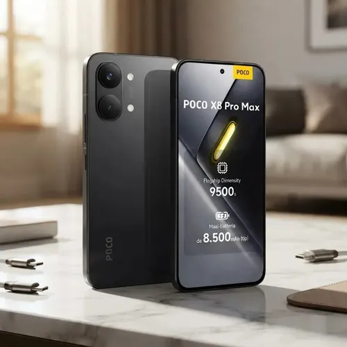 Celular Xiaomi Poco X8 Pro Max 12gb Ram 256gb - Global Preto Preto