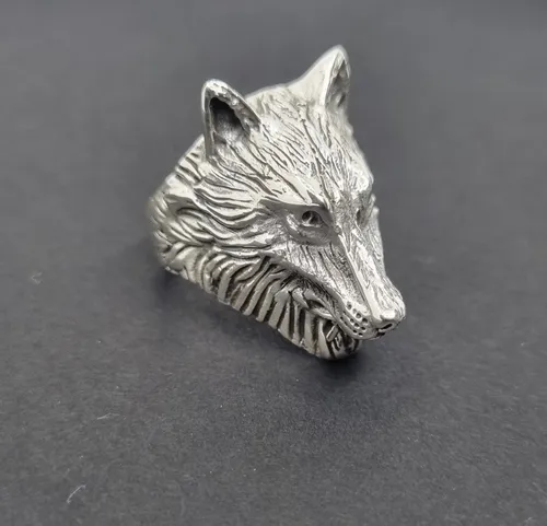 Anillo cabeza de lobo clearance