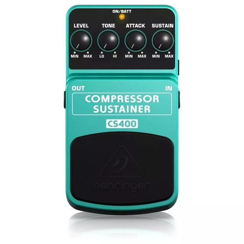 Pedal Compressor Sustainer Behringer Cs400 + Color Turquesa