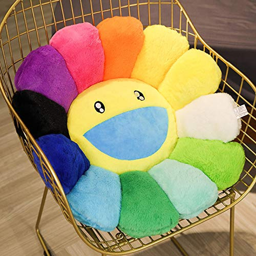 Fayoleosto Colorful Sunflower Plush Pillow, Plush Jt74h