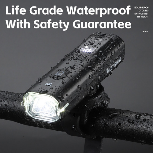 Luz De Bicicleta Tipo C, Linterna Frontal Recargable