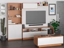 Comprar Mesa Tv + Biblioteca + Repisa + Mesa Ratona Living Modular