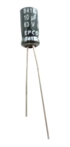 Imagem 2 de 5 de Capacitor Eletrolítico Epcos 10uf 63v 85°c Pacote Com 10un