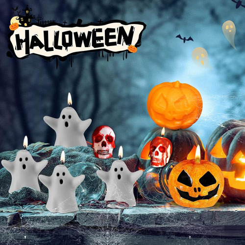 Moldes De Vela Silicona Halloween 3d Calabaza Fantasma