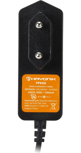 Fonte Chaveada Pedal 9v 1a Hayonik Fp950i
