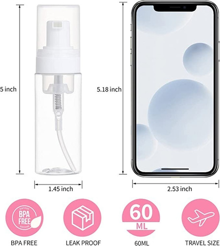 Botella Dispensadora Espuma Botellas Bomba Jabón 20 Piezas 5