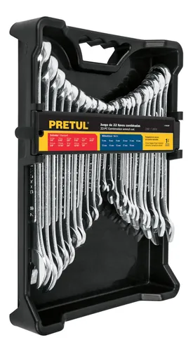 comprar Juego De Llaves Combinadas, 22 Piezas, Std Y Mm, Pretul 