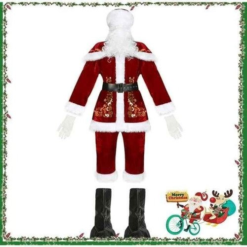 Imagen 2 de 3 de Disfraz Traje De Papa Noel Santa Claus Navidad