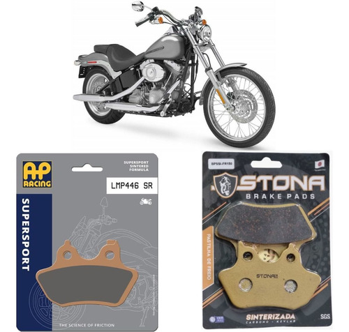 Pastilhas Freio D/t Sinter Ap Racing E Stona Harley Softail