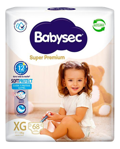 Babysec Panal Super Premium Xg X68