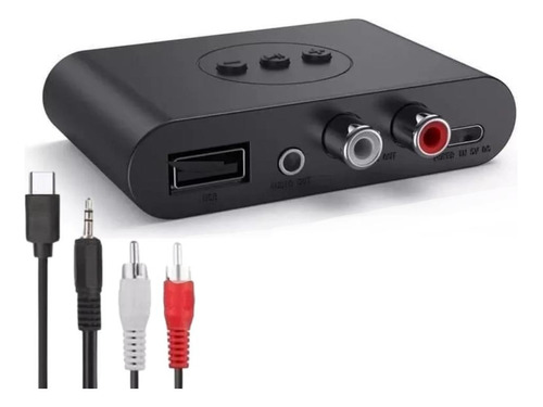 Receptor Bluetooth 5.0 Dual Salida Rca Y 3.5mm+ Usb