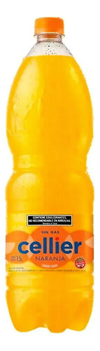 Agua Saborizada Cellier Sabor Naranja 1,5 Litros