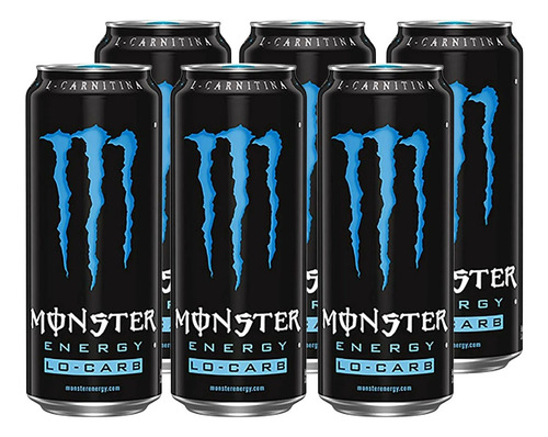 Pack De 6 Bebida Monster Energy Low 473ml