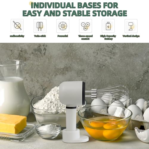 Batidora Manual De 3 Velocidades Con Batidores De Borde Flex