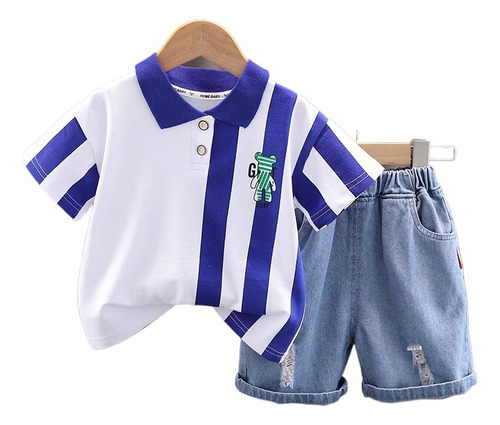 Conjunto Casual De Camiseta Y Pantalones Cortos De Manga