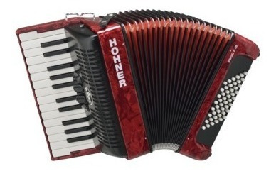 Acordeón Hohner Bravo Ii 48 Rojo A16532