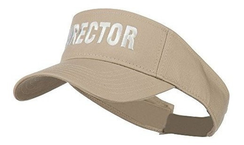 Director Embroidered Sun Visor - Khaki