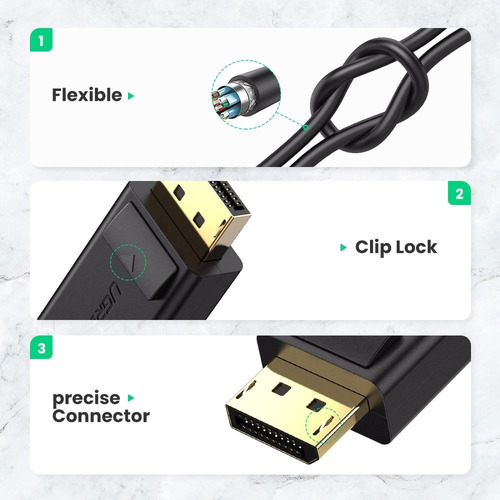 Imagen 6 de 8 de Adaptador Display Port A Hdmi Ugreen Convertidor 4k 2k
