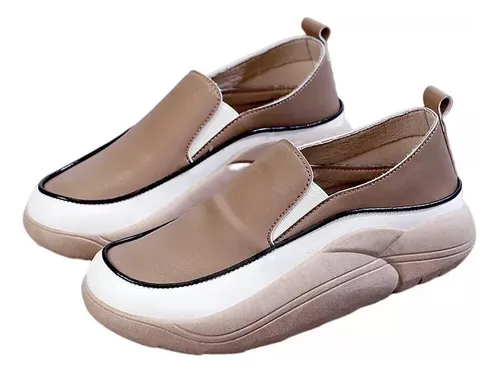 Zapatos Ortopédicos Cómodos De Cuero Suave Para Mujer