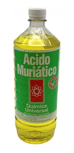 Imagen 1 de 1 de Acido Muriatico 1 Litro Quimica Universal