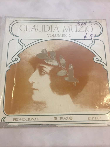 Disco Vinilo Claudia Muzzio Lp Volumen 2 Trova Promo