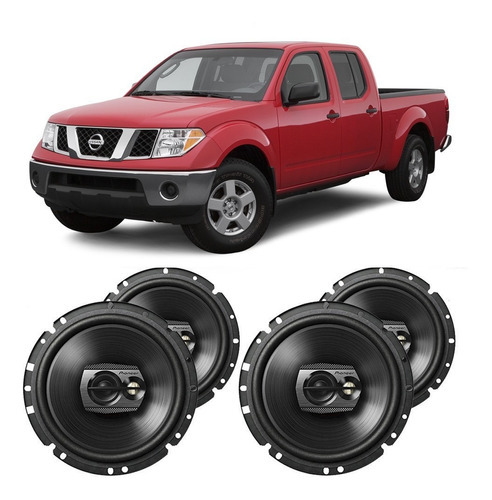 Falante Nissan Frontier 2008 A 2013 200w Automotivo Kit