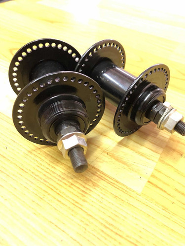 Par De Cubo 72f De Aço Preto Flange Baixa