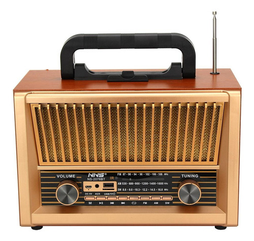 Radio Tipo Vintage Bluetooth Recargable Fx-189
