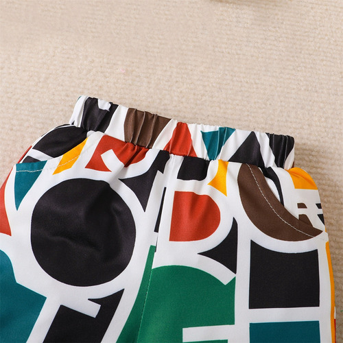 Conjunto Para Bebé 3-12m Con Estampado De Letras Multicolor Blanco 6-9 M