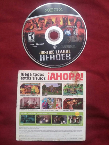 Liga De La Justicia Héroes Para Xbox Clásico