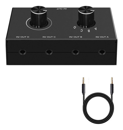 Lvy Selector De Audio De 4 Puertos De 0.138in, Interruptor A