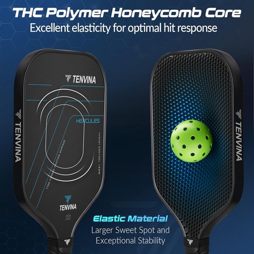 Paleta Raqueta Pickleball De Fibra De Carbono Texturizada