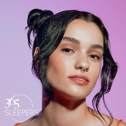 365 Sleepers Pendientes Durmientes De Aro Con Bisagras De Pl