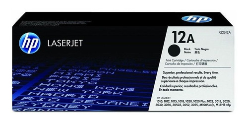 Toner 12a Q2612a Original Capacidad Estándar Hp