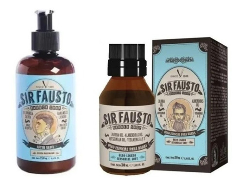 Sir Fausto After Shave Posterior Afeitado + Oleo Para Barba