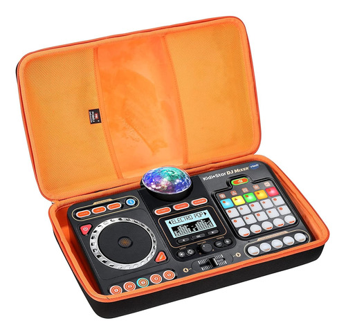 Estuche Rígido Vtech Kidistar Dj Mixer Negro, Bolsa Or...