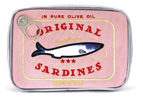 Cessfle Bolso Enlatado Del Maquillaje De Las Sardinas, Bols.