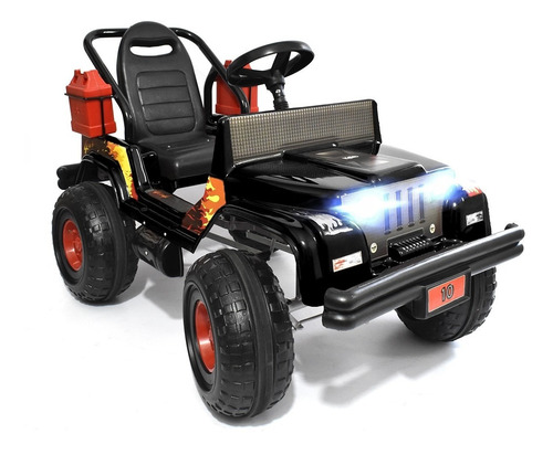 Karting A Pedal Auto Infantil Wrangler Tipo Jeep Luces  C