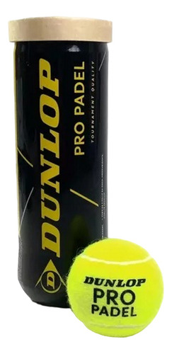 Tubo Pelotas Padel Dunlop Pro X3 Paddle Competicion
