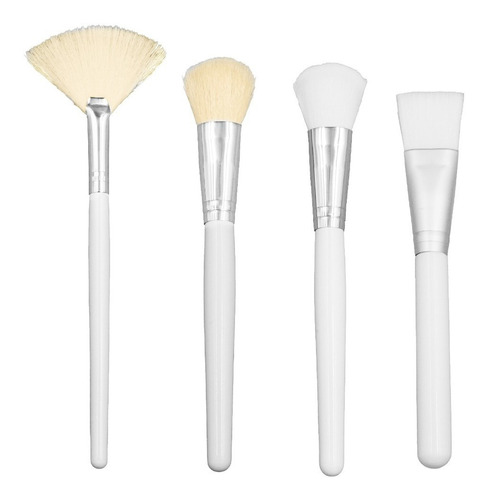 Brocha Facial Para Mascarillas Kit 4 Pzas. Tipo De Piel Todo Tipo De Piel