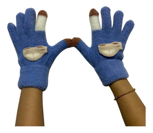 Guante Lana Brillante Térmico Para Niños Gloves