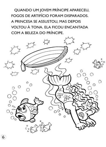 Turma Da Mônica Clássicos Ilustrados Para Colorir A Pequen: A Pequena Sereia, De Sousa, Mauricio. Editora Girassol, Capa Mole, Edição 1ª Edição - 2018 Em Português